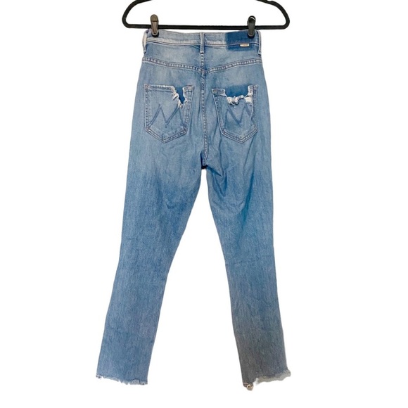 MOTHER SUPERIOR The Dazzler Shift Chew Jean Misbeliever Straight Crop Boho Sz 25 - Picture 8 of 13